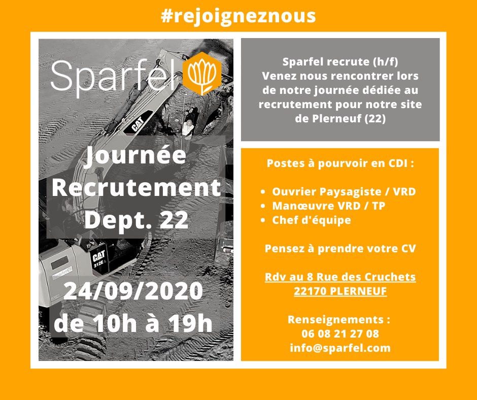 Journée Recrutement Département 22 24/09/2020 Plerneuf